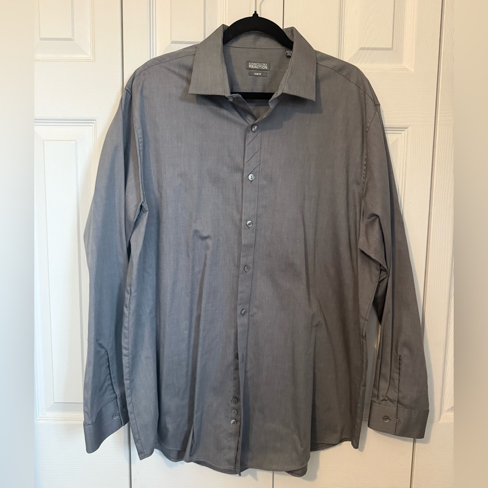 Kenneth Cole Charcoal Dress Shirt
